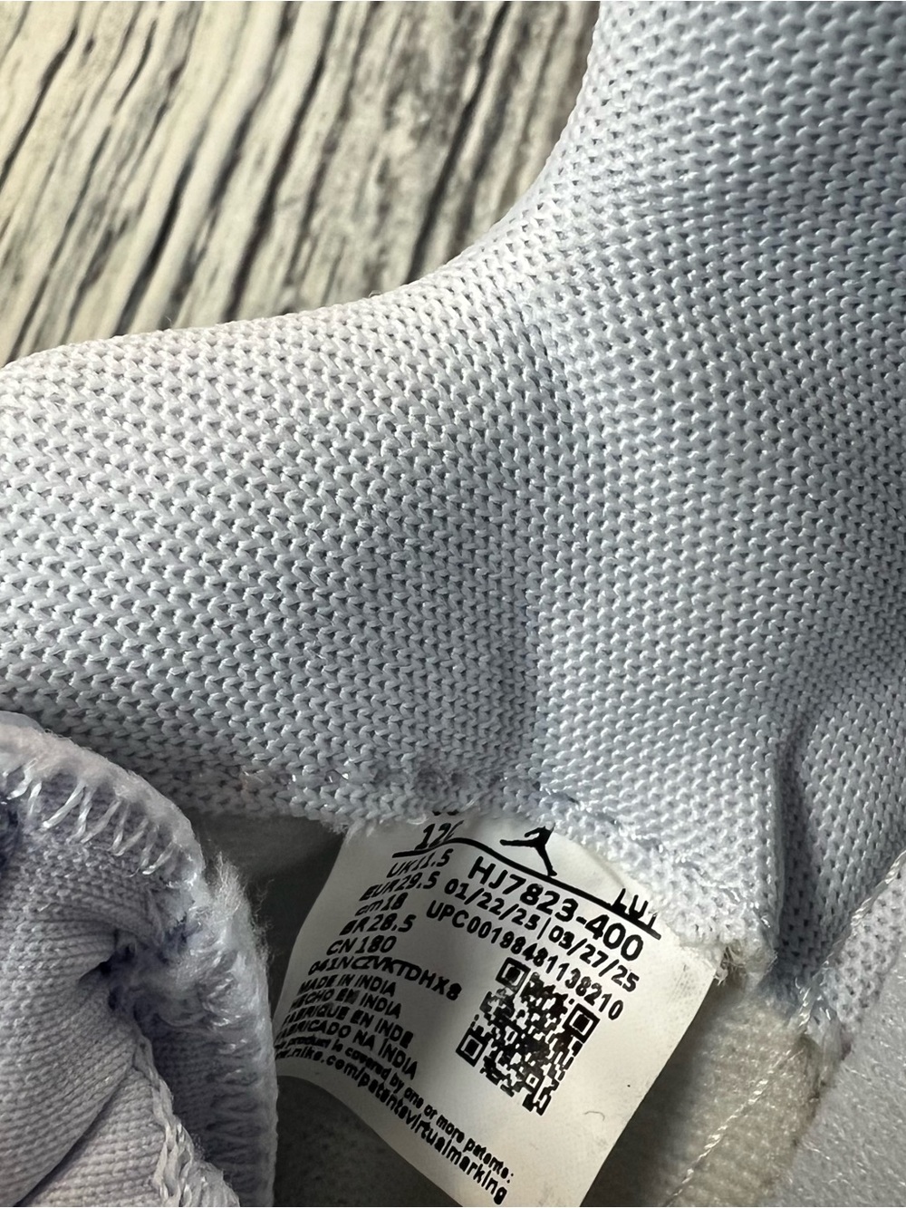 Jordan Kids Light Blue and Pink Velcro Sneakers - Picture 7 of 7
